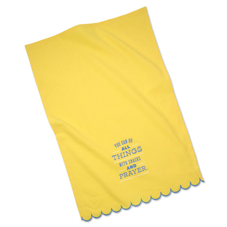 Snacks and Prayer Tea Towel, 18x26