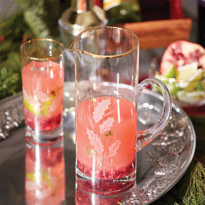 Holiday gold pitcher