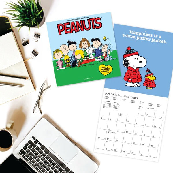 Peanuts®: Happiness Is 12 x 12 Wall Calendar