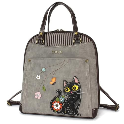 Convertible Backpack- Black Cat