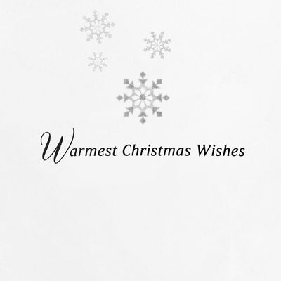 Snowflake Ornaments on Black Boxed Christmas Cards, Pack of 12