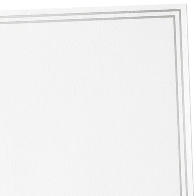 Double Silver Border Stationery Set, Box of 20