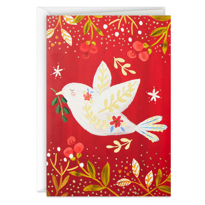 UNICEF Peace Dove on Red Boxed Christmas Cards, Pack of 12