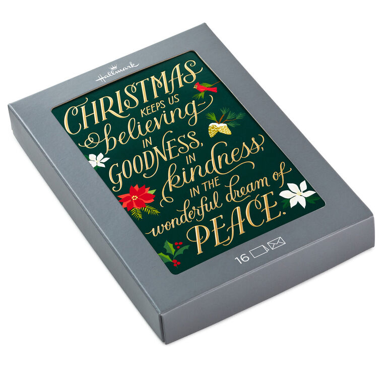 Christmas Keeps Us Believing Boxed Christmas Cards, Pack of 16