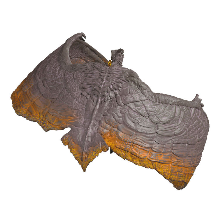 Rodan ornament, fiery-winged pterosaur in flight from Godzilla: King of the Monsters, detailed Hallmark Keepsake Christmas decor.