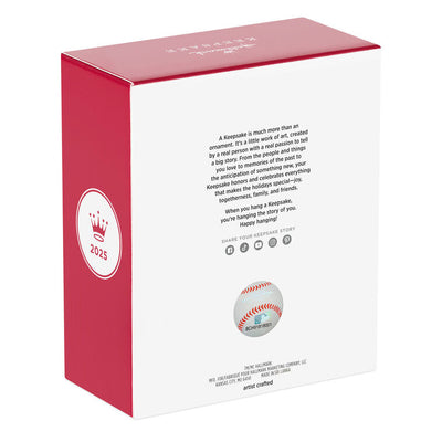 Trea Turner ornament in Phillies #7 uniform, sliding into home plate, red pinstripes, Hallmark MLB baseball Christmas collectible