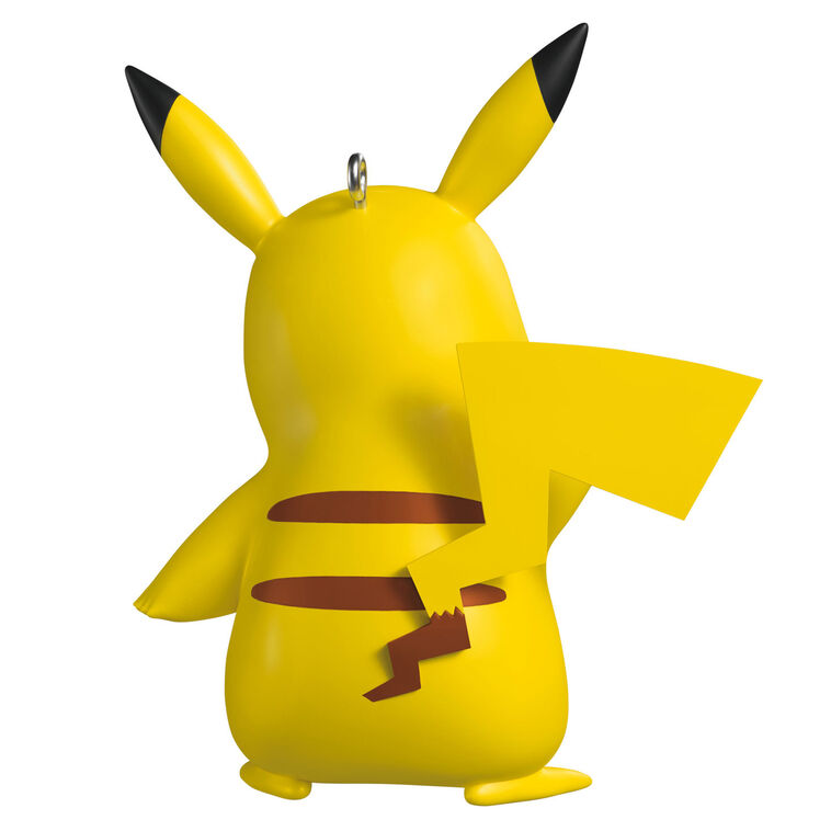 Hallmark Keepsake Pokémon Pikachu Christmas ornament featuring a cheerful, waving Pikachu with red cheeks and bright eyes.