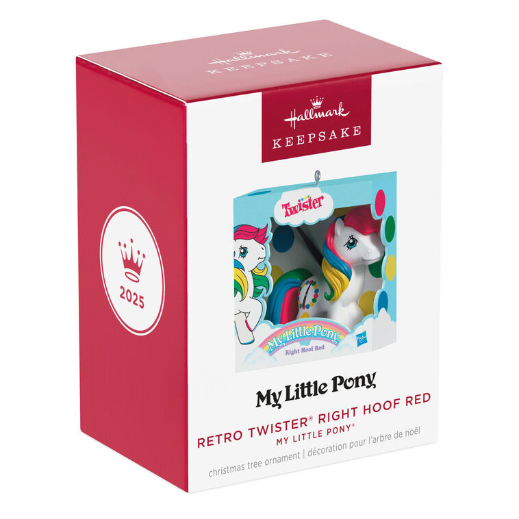 Hasbro® My Little Pony® Retro Twister® Right Hoof Red Ornament