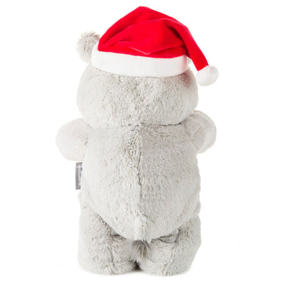 Musical Christmas Hippo Plush With Motion, 11"