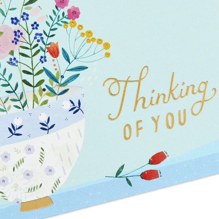 Assorted whimsical note cards with gold foil accents in multiple designs, includes envelopes and reusable caddy.