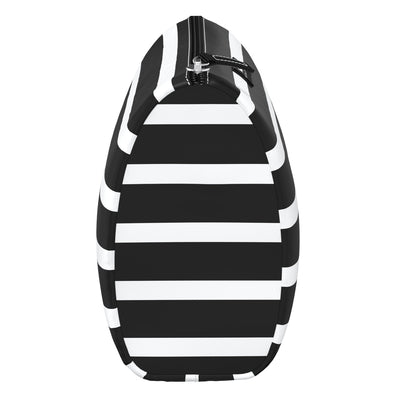 Melondramatic medium toiletry bag with slim profile, interior pocket, and room for full-size bottles and a hairbrush.
