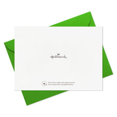 Garden-themed blank note cards with flowers, bike, and house illustrations on white background, 10-pack with envelopes and matte finish.
