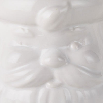 White Sculpted Santa Mug, 8 oz.