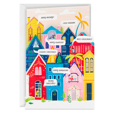 UNICEF Season's Greetings Village Boxed Holiday Cards, Pack of 12