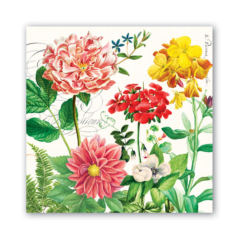 Poppies and Posies Luncheon Napkins