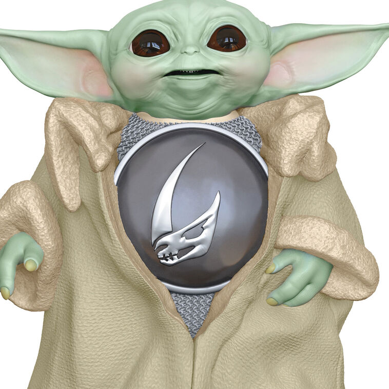 Grogu ornament, The Mandalorian, Baby Yoda in youngling robes and armor, Hallmark Keepsake, Star Wars, Christmas tree decoration.