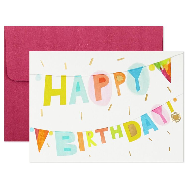 Assorted whimsical note cards with gold foil accents in multiple designs, includes envelopes and reusable caddy.