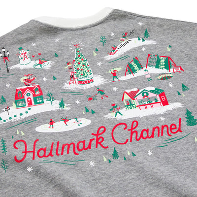 Hallmark Channel Comfy Cozy Merry Gray Sweatshirt
