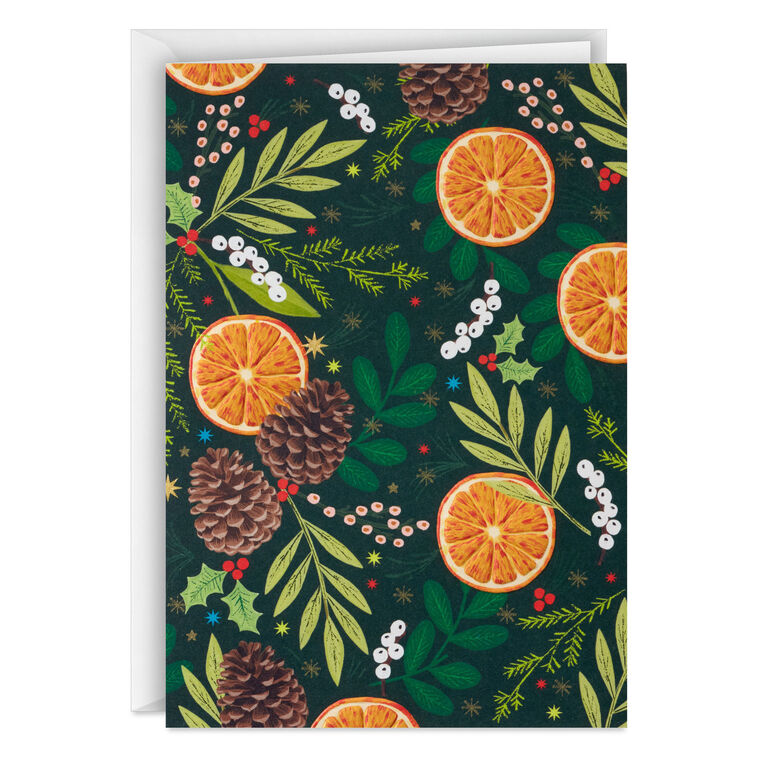 UNICEF Lush Citrus and Botanicals Boxed Christmas Cards, Pack of 20