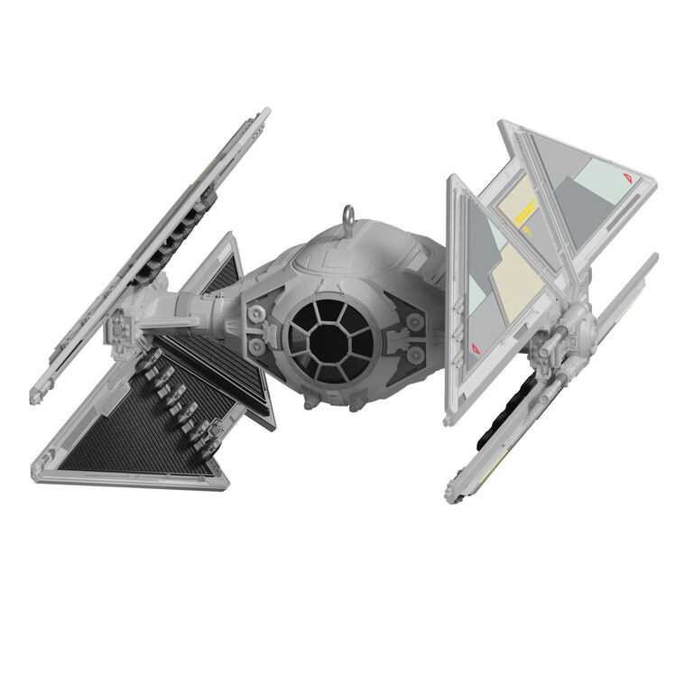 Mini TIE Avenger ornament, gray Galactic Empire starfighter from Star Wars Andor, Hallmark Keepsake collectible Christmas ship
