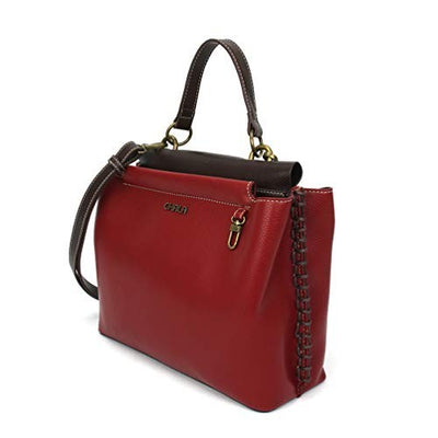 Charming Satchel- Burgundy
