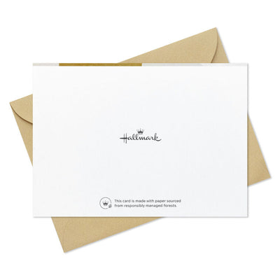 Thank you cards with gold foil message you're a blessing and abstract brushstroke shapes in blue, coral, and gold, includes 10 cards and envelopes