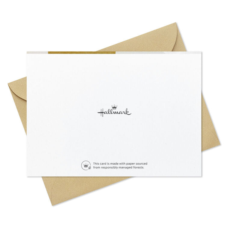 Thank you cards with gold foil message you&