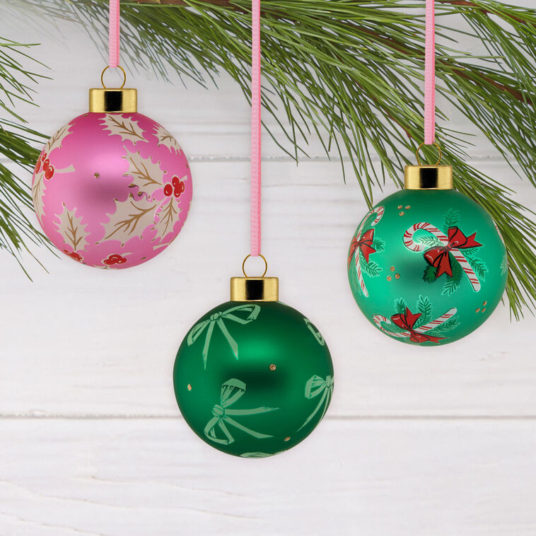 Lacey Chabert Collection Glass Hallmark Ornaments, Set of 6