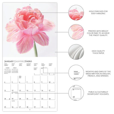 Fleurs 12 x 12 Wall Calendar