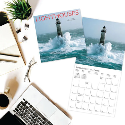 Lighthouses 12 x 12 Wall Calendar