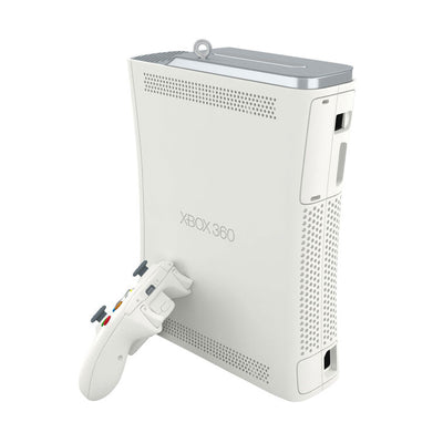 Hallmark Keepsake Xbox 360 Console ornament, Christmas decoration featuring white Xbox 360 console and controller with lights and sound.