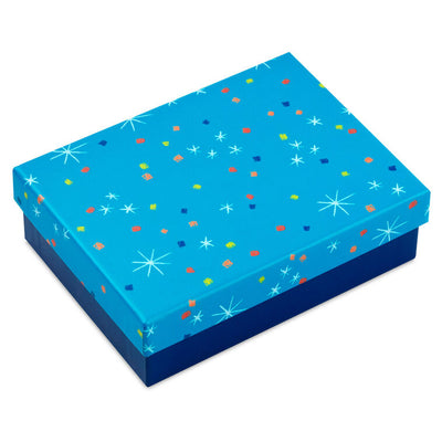 Hallmark blank note cards boxed set with colorful designs, rainbow lettering, stars, balloons, and cake, pack of 24