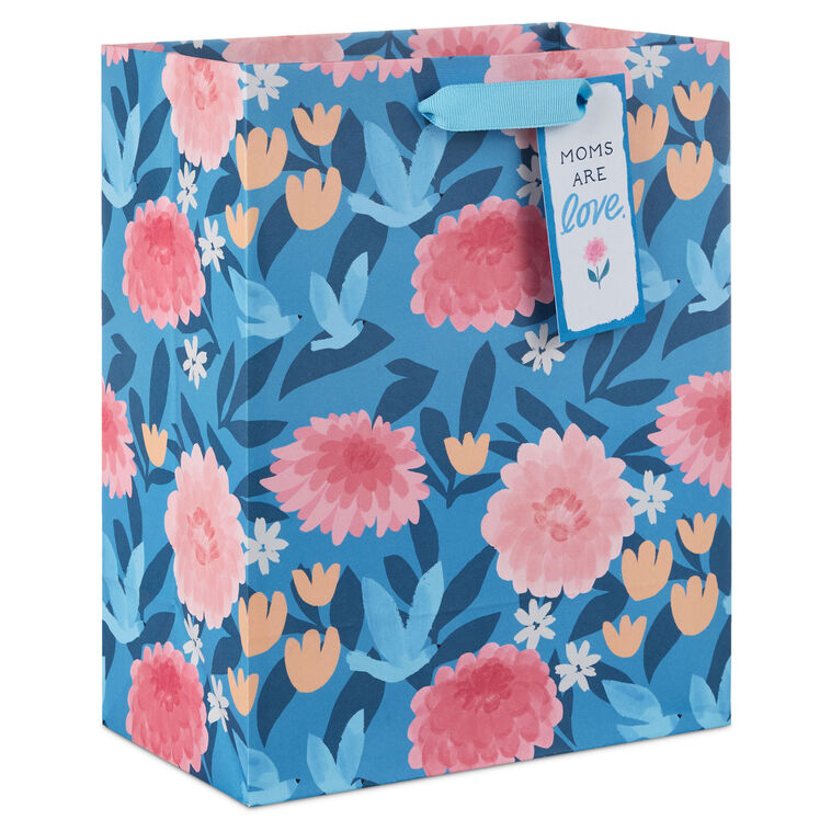 9.6" Flower Meadow on Blue Medium Mother&