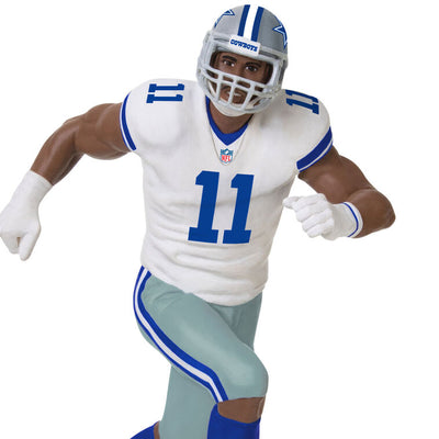 Micah Parsons ornament in Dallas Cowboys uniform, number 11, action pose, Hallmark NFL Christmas collectible for football fans