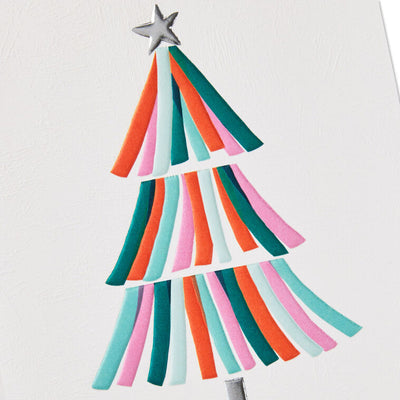 UNICEF Bright and Colorful Tree Boxed Christmas Cards, Pack of 12