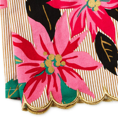 Lacey Chabert Collection Vibrant Poinsettias Tea Towel, 18x26