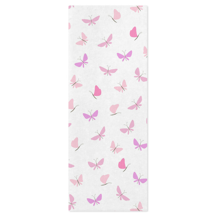 Pink Butterflies on White Mother&