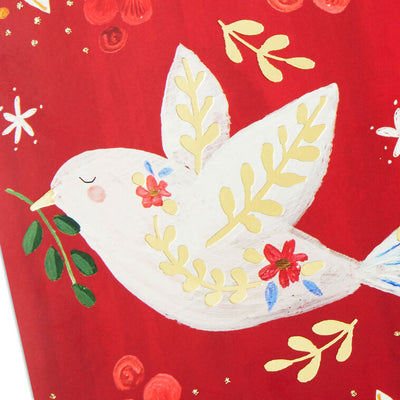 UNICEF Peace Dove on Red Boxed Christmas Cards, Pack of 12