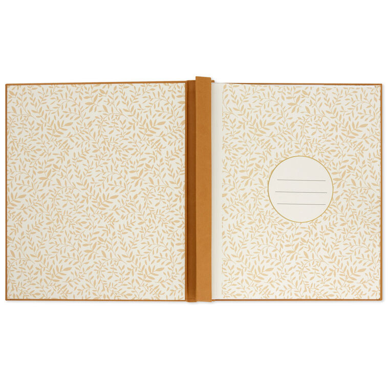 Our Family Gold on Tan Refillable Photo Album