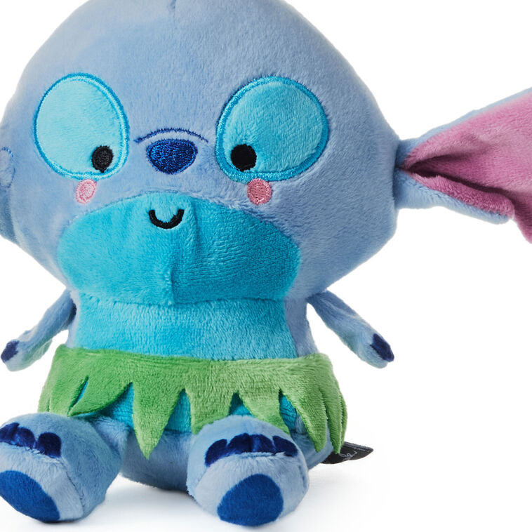 Disney plush Lilo and Stitch with magnets and sound feature, connected as a soft stuffed toy duo for best friends.
