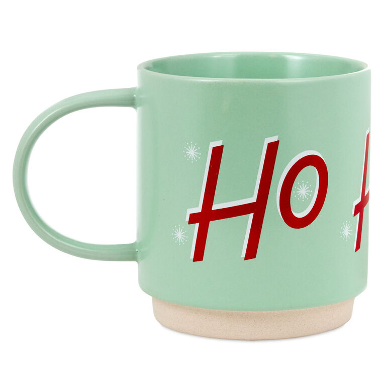 Mint Green Ho Ho Ho Santa Mug, 20 oz