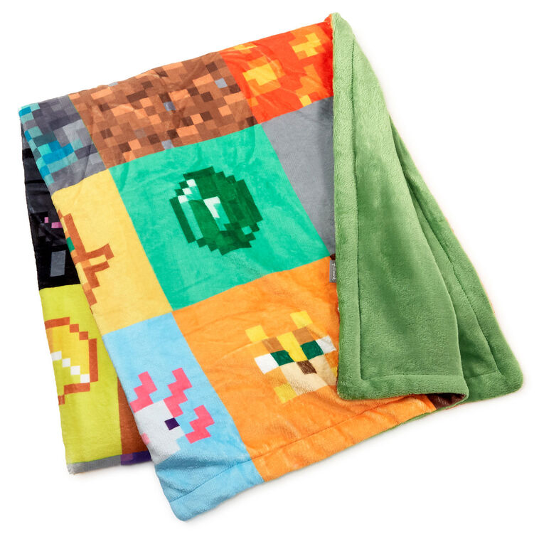 Minecraft Game Icons Throw Blanket, 51x62