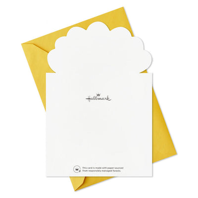 Prompted thank you cards shaped like a gift with teal bow and rainbow stripes; flat cards for kids with envelopes, pack of 10