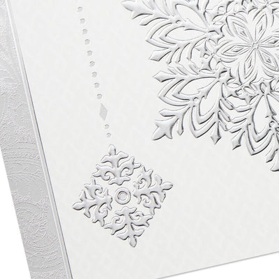 Silver Snowflakes Boxed Holiday Cards, Pack of 40