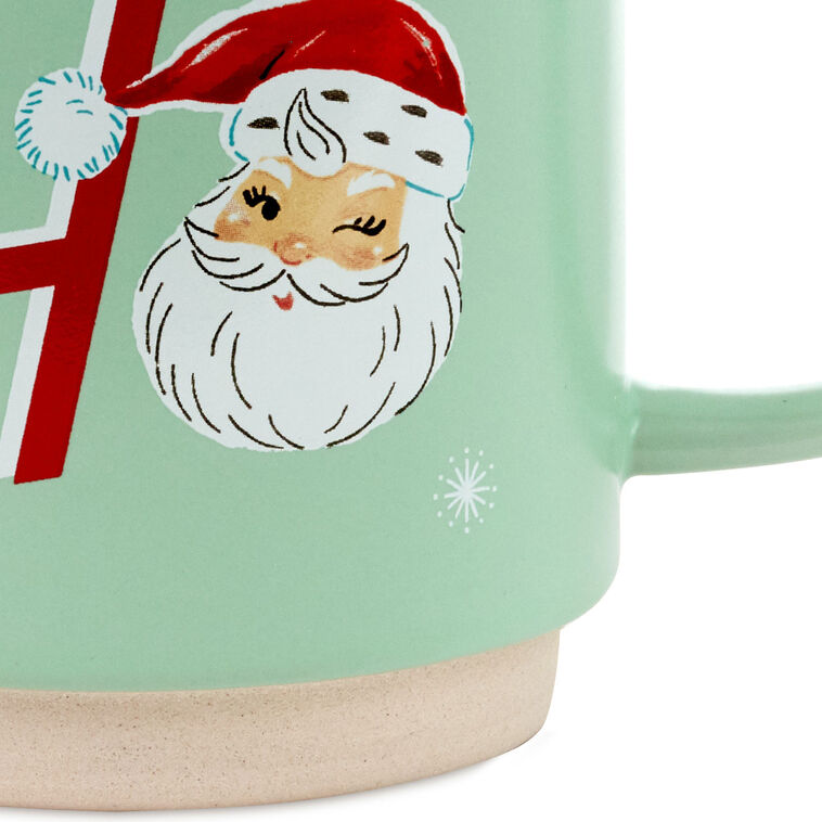 Mint Green Ho Ho Ho Santa Mug, 20 oz