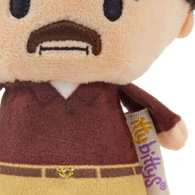 Ron Swanson plush with iconic mustache, checked shirt, and serious expression from NBC’s Parks and Recreation.

