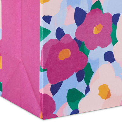 9.6" Bold Floral Print Medium Gift Bag