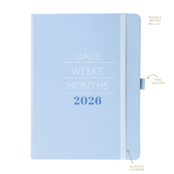 Modern 6 x 8 18-Month Vegan Leather Planner