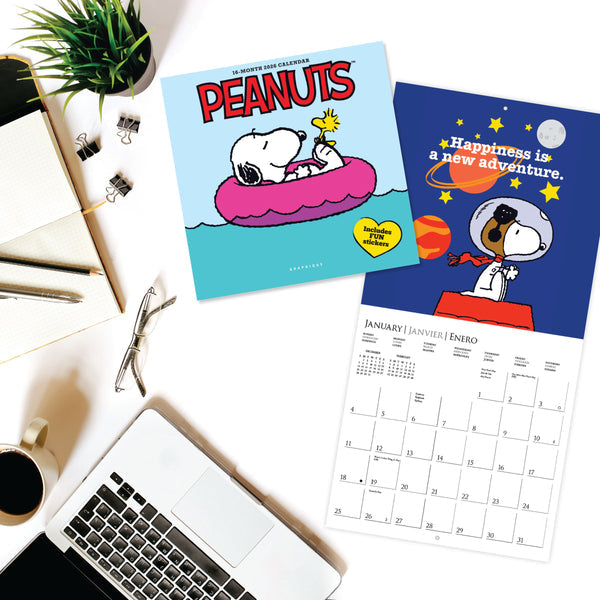 Peanuts®...Happiness Is 7 x 7 Mini Calendar
