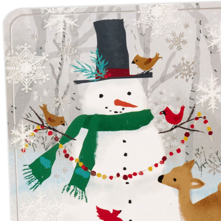 Snowman and Deer Boxed Holiday Cards, Pack of 16